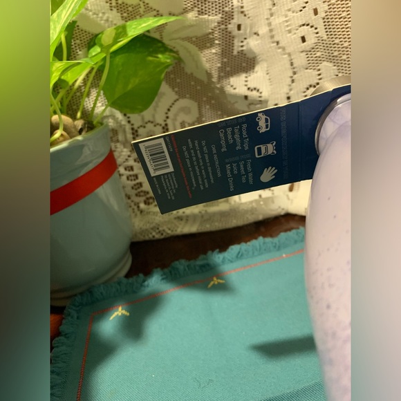 Glass Bottle Insulated Multicolor Purple Print Style Water Bottle 33oz-975ml - Picture 2 of 6